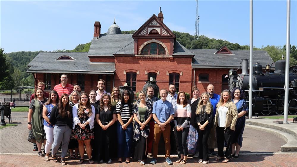  Image of participants from the 2023-24 BEST Class standing in front of the Oakland train station.