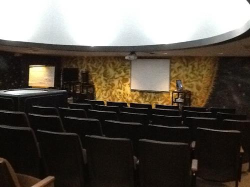 Interior view of planetarium